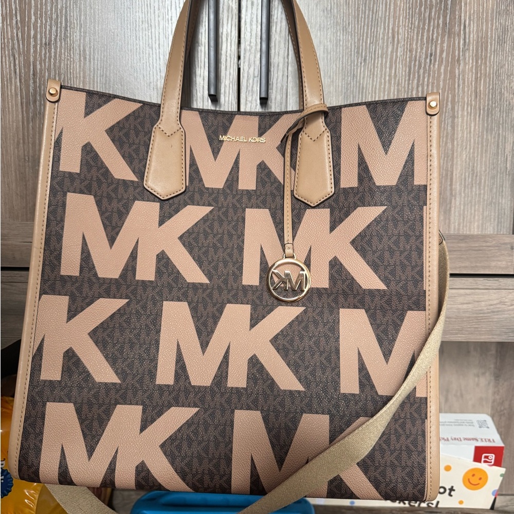 Michael Kors Signature Brown and Tan Tote